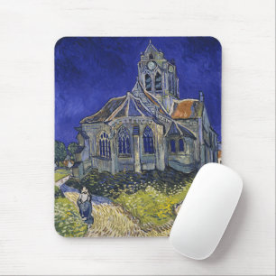 Mousepad A Igreja em Auvers por Vincent van Gogh