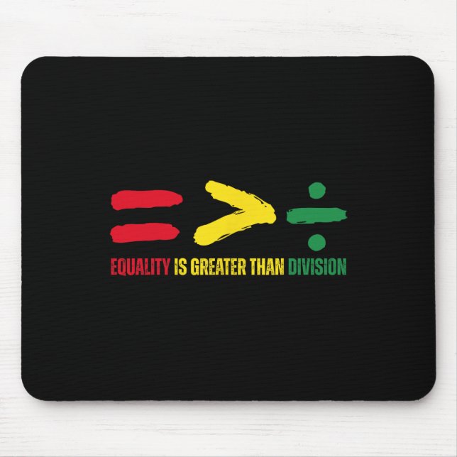 Mousepad A Igualdade é Maior que a Divisão Professor de Mat (Frente)