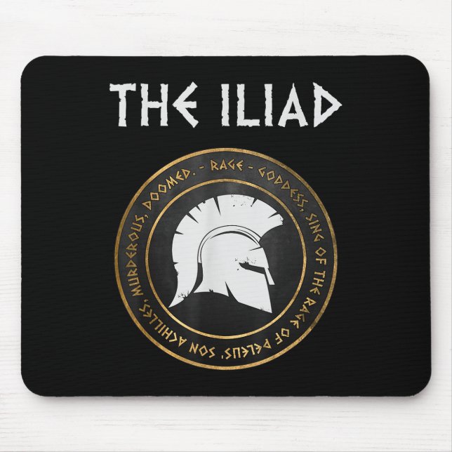 Mousepad A Iliad Wrath Da Guerra De Troia De Aquiles (Frente)