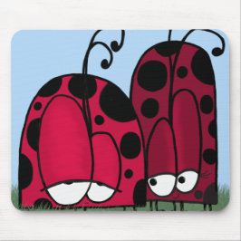 Mousepad A Ilustração de Ladybug de Amor Sem Solicitação