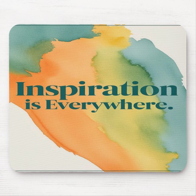 Mousepad A Inspiração Está em Toda Parte (Frente)