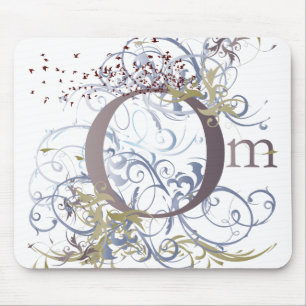 Mousepad A ioga fala: O OM de roda projeta