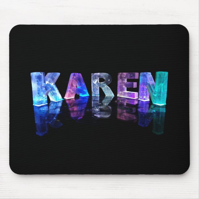 Mousepad A Karen conhecida em 3D ilumina-se (a fotografia) (Frente)
