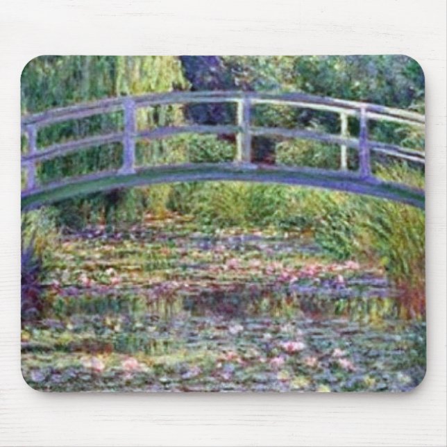 Mousepad A lagoa do lírio de água por Claude Monet (Frente)