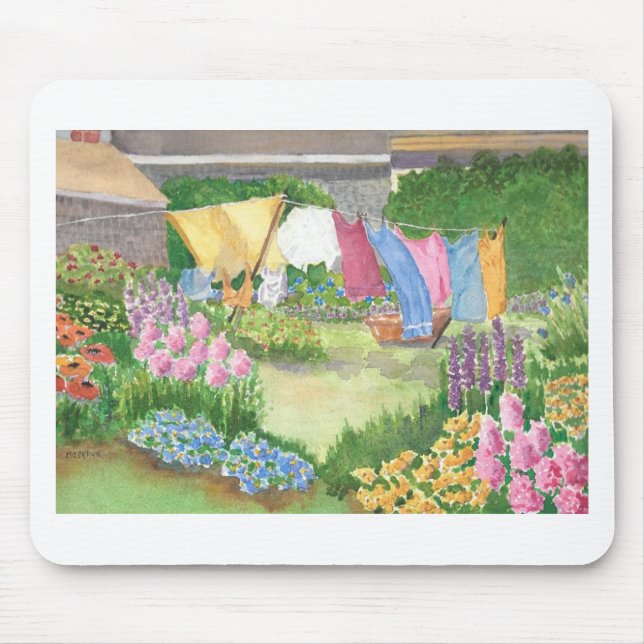 Mousepad A lavanderia de Kathy na Ilha de Monhegan, Maine M (Frente)