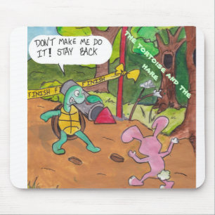 Mousepad A Lebre e a Tartaruga