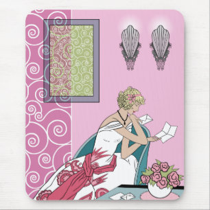 Mousepad A letra de Clarice - design da forma do art deco