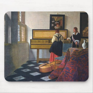 Mousepad A lição de música de Johannes Vermeer (circa166