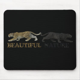 Mousepad A linda natureza leopardo
