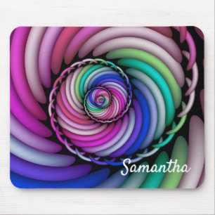 Mousepad A loja espiral dos doces do Fractal adiciona o