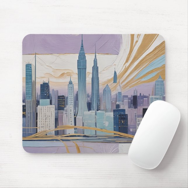 Mousepad A Lunar Cityscape (Com mouse)