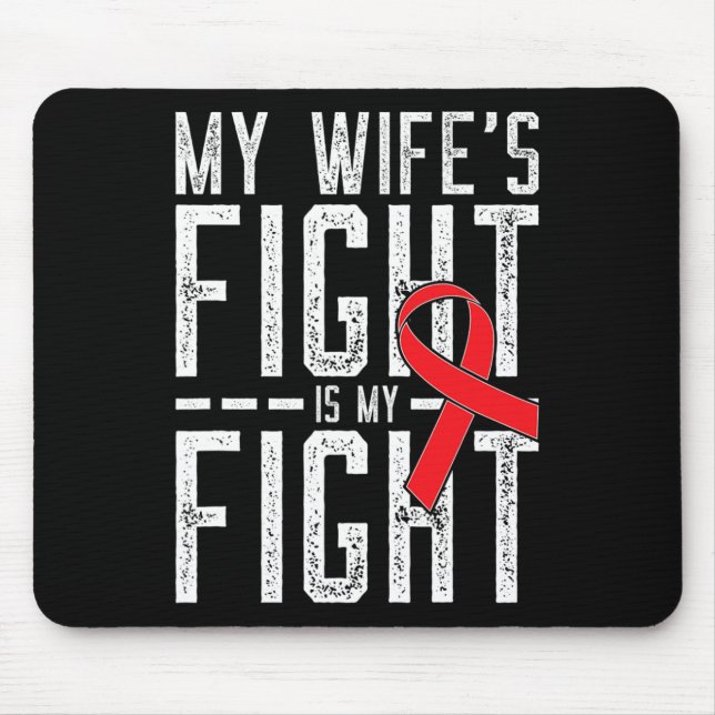 Mousepad A Luta da Minha Esposa É Minha Luta Conscientizaçã (Frente)
