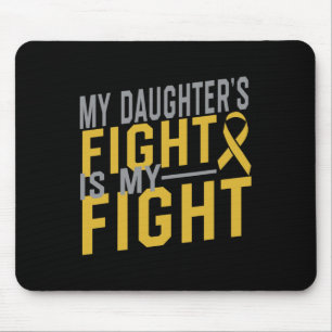 Mousepad A Luta da Minha Filha É O Meu Cancer De Infância A
