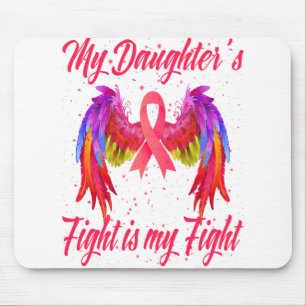 Mousepad A Luta da Minha Filha É O Meu Cancer De Luta