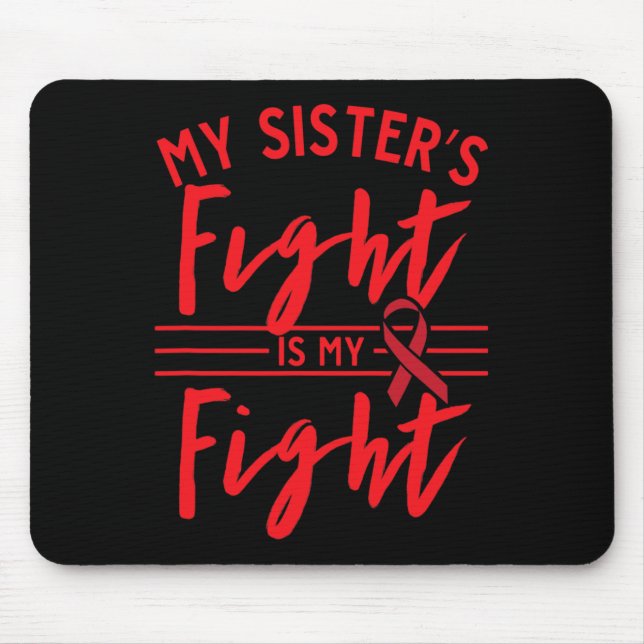Mousepad A Luta Da Minha Irmã É Minha Luta Conscientização  (Frente)