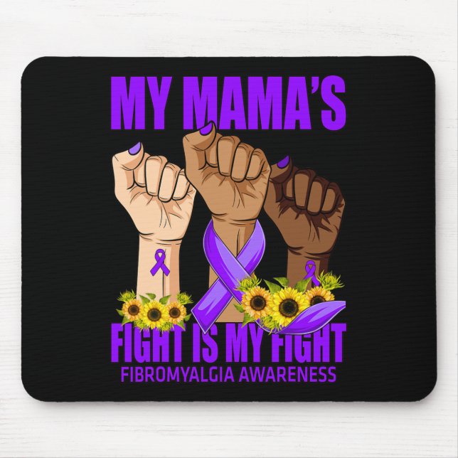 Mousepad A Luta da Minha Mãe é a Minha Luta Contra A Fibrom (Frente)