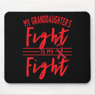 Mousepad A Luta da Minha Netinha É Minha Luta Câncer de San