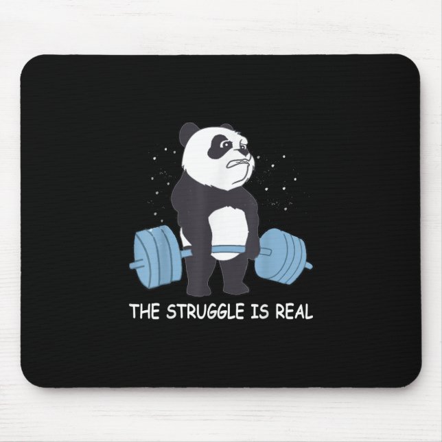 Mousepad A Luta De Panda É Um Grande Giro Engraçado. (Frente)