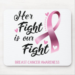 Mousepad A luta dela é a nossa consciência de Cancer de l