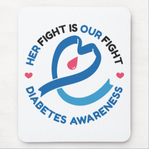 Mousepad A Luta Dela É Nossa Luta – Conscientização sobre D