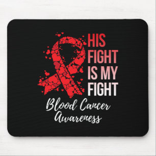 Mousepad A Luta Dele É Minha Luta Conscientização do Câncer