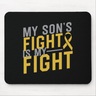 Mousepad A Luta do Meu Filho É A Minha Luta Contra O Cancer