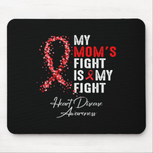Mousepad A luta é a minha consciência da doença cardíaca