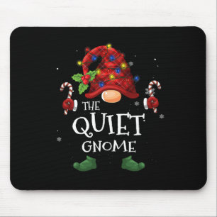 Mousepad A Luz da Xadrez de Natal Quieto do Gnomo Buffalo