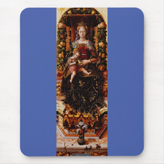 Mousepad A Madonna della Candeletta de Carlo Crivelli Arte (Frente)