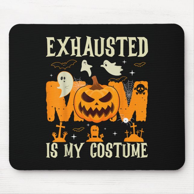 Mousepad A Mãe Escavada É O Meu Fantasma Feliz Halloween (Frente)