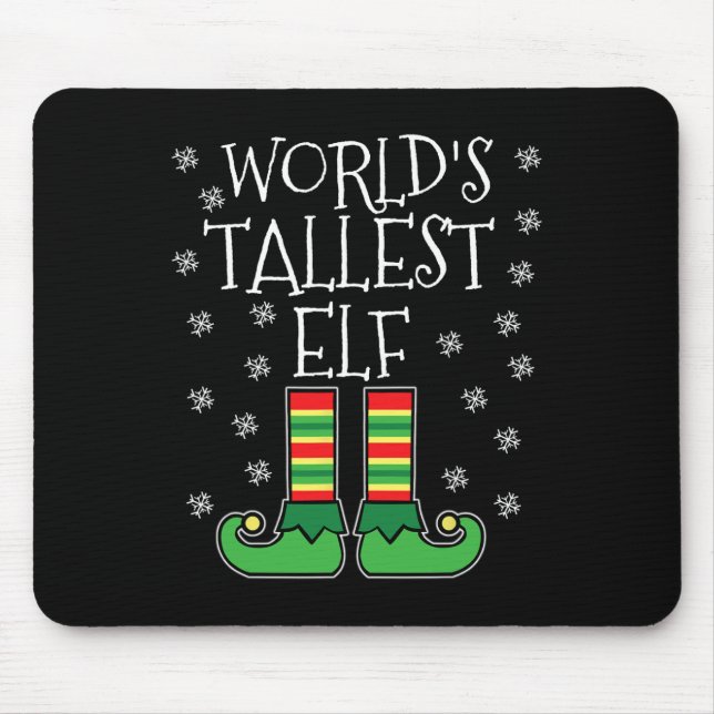 Mousepad A mais alta família de Elf Matching Christma (Frente)