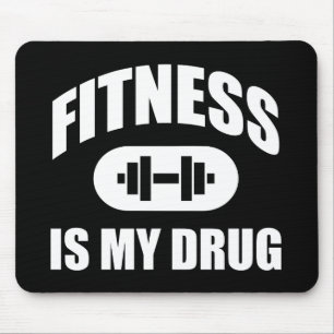 Mousepad A malhação É A Minha Droga - Motivação De Workout