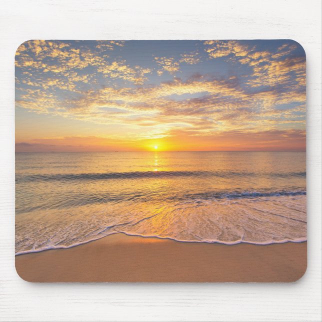 Mousepad A manhã Sun no beira-mar (Frente)