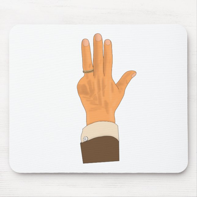 Mousepad A mão esquerda de Lula (Frente)