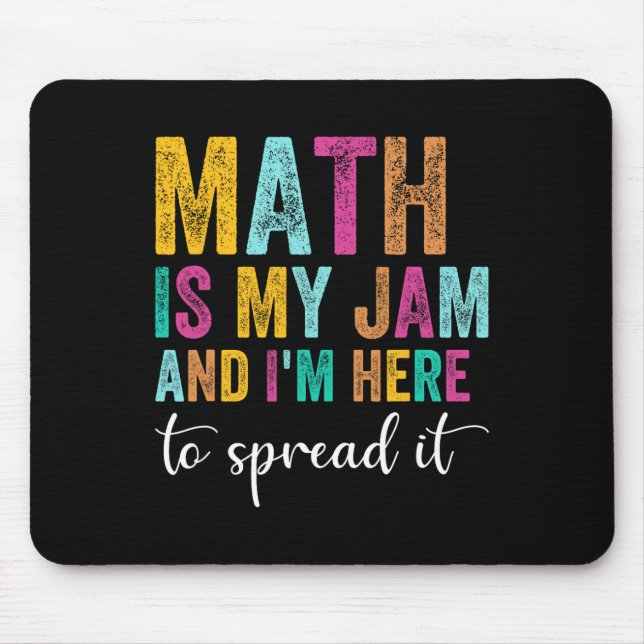 Mousepad A Matemática É Minha Paixão E Estou Aqui Para Difu (Frente)