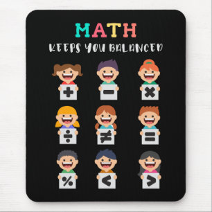Mousepad A matemática mantém você equilibrado