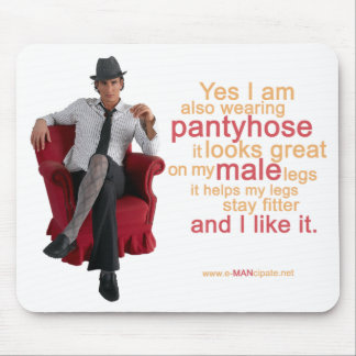 Mousepad A meia-calça olha grande em meus pés masculinos