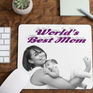 Mousepad A melhor foto roxa da mãe