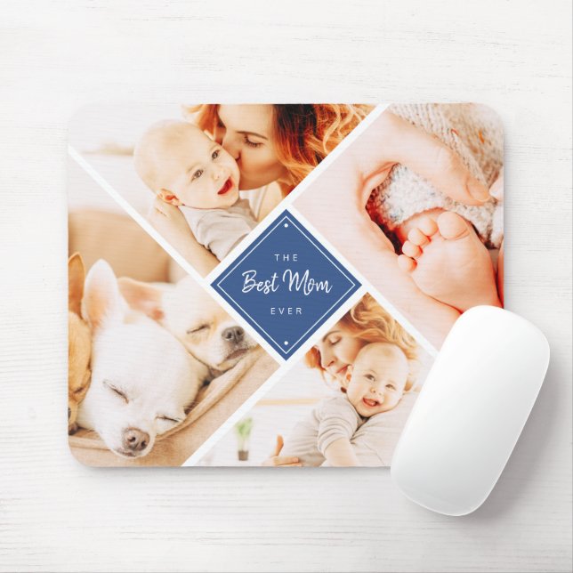 Mousepad A Melhor Mãe Já Teve Fotos Personalizadas Modernas (Com mouse)