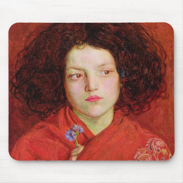 Mousepad A menina irlandesa, 1860 (óleo nas canvas (Frente)