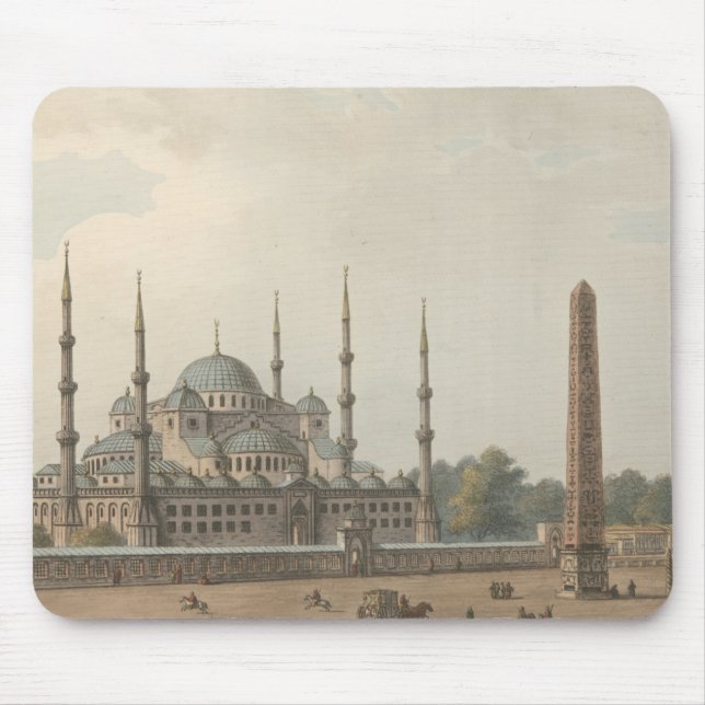 Mousepad A Mesquita Azul de Sultan Ahmed, Istambul, Turquia (Frente)