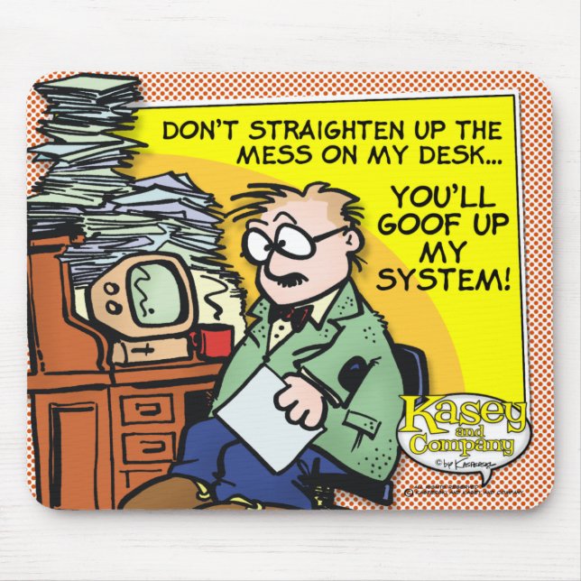 Mousepad A Mess Na Minha Mesa (Frente)