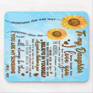 Mousepad À minha filha Carta especial à minha filha