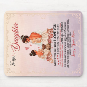 Mousepad À Minha Filha Presente, Filha E Mãe, Carta De Am