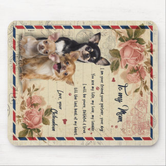 Mousepad À Minha Tia Dog Flower Gift, Tia Birthday Gift