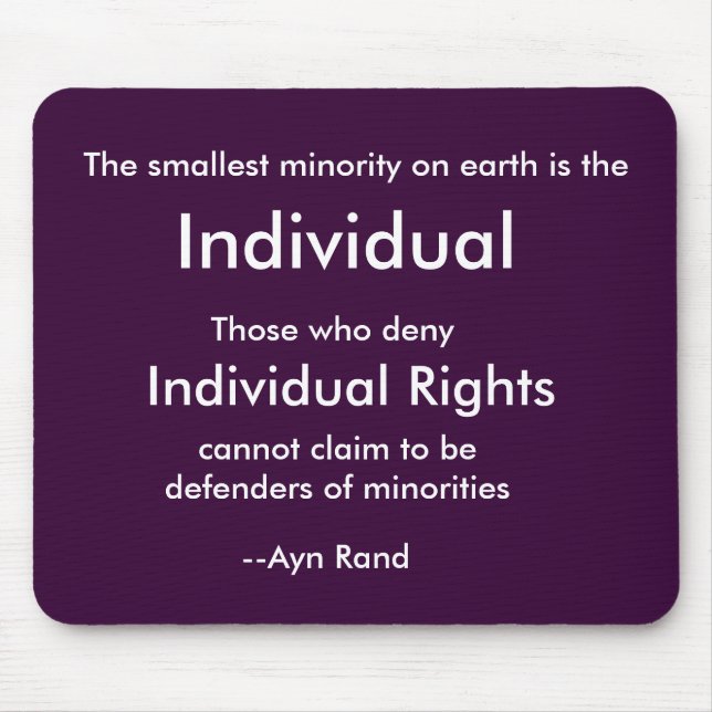 Mousepad A minoria a menor na terra é, Individu… (Frente)