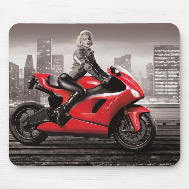 Mousepad A motocicleta de Marilyn (Frente)