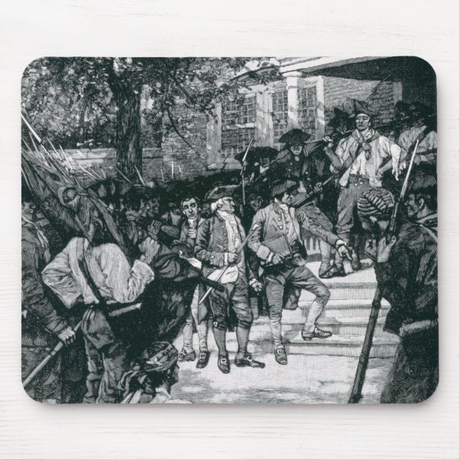 Mousepad A multidão de Shays na possessão de um tribunal (Frente)