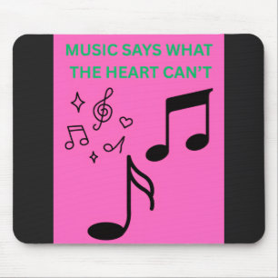 MOUSEPAD A MÚSICA DIZ O QUE O CORAÇÃO NÃO CONSEGUE