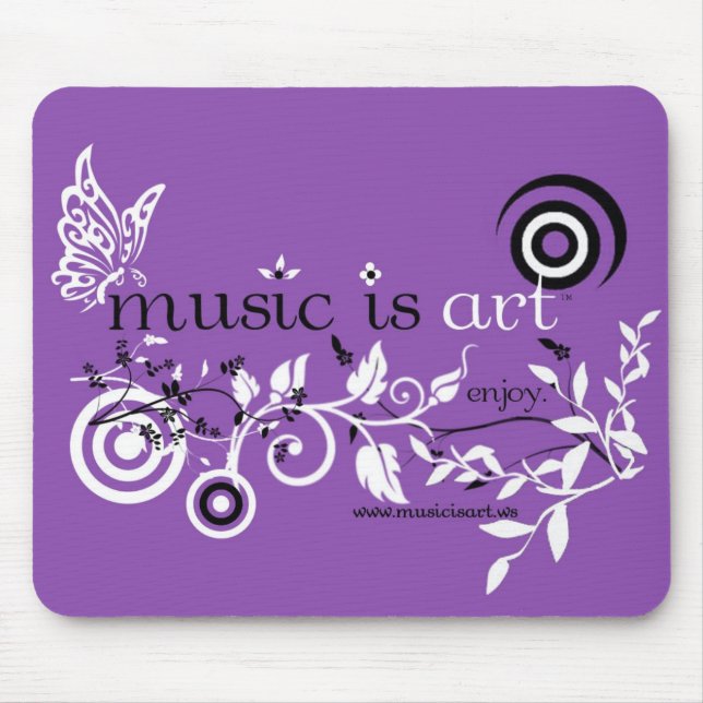 Mousepad A música é arte (Frente)